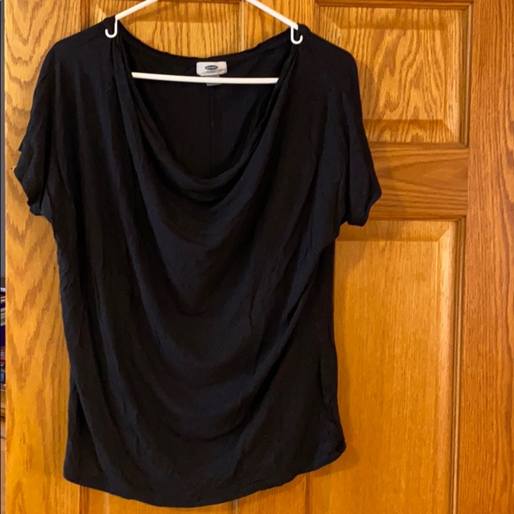 Lightweight cowl neck shirt
